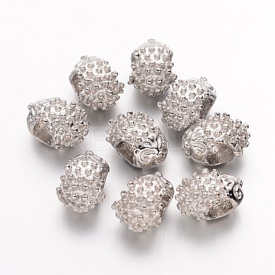 Tibetan Style Alloy European Beads MPDL-7606-P-NR-1