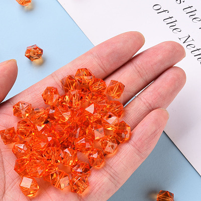 Transparent Acrylic Beads TACR-S154-15B-84-1