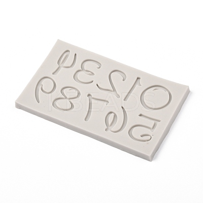 Number 0~9 Silicone Molds X-DIY-R078-35-1
