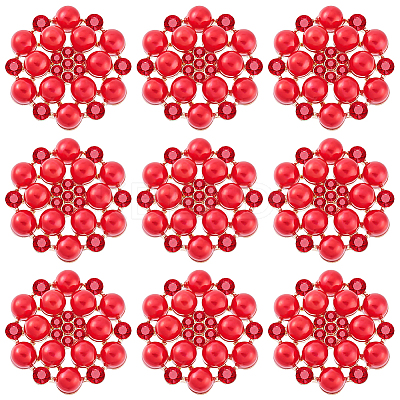 20pcs Alloy Rhinestone Cabochons ALRI-GA0001-08B-1