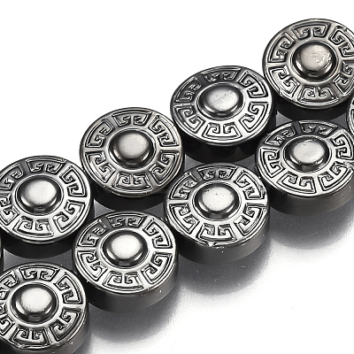 Electroplate Non-magnetic Synthetic Hematite Beads Strands G-T061-184B-1