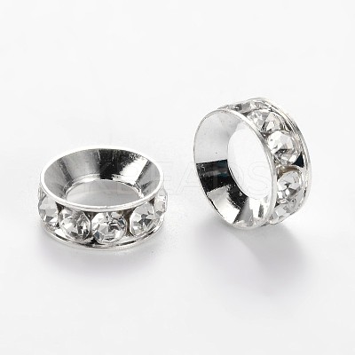 Alloy Rhinestone Rondelle Space Beads LS-ALRI-E134-02S-1