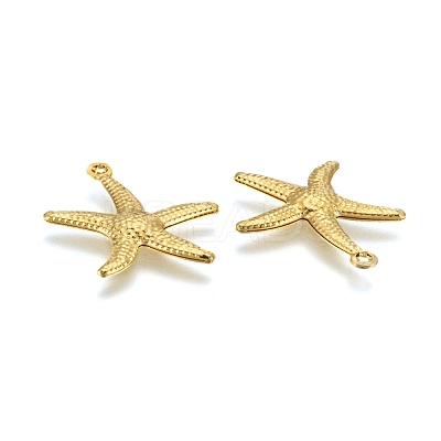 Brass Starfish/Sea Stars Pendants X-KK-L134-11G-1