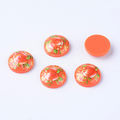 Printed Resin Cabochons CRES-T002-25mm-04-1