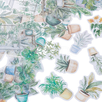 100Pcs Story of Four Seasons PET Stickers Self-Adhesive Stickers DIY-TA0003-69C-1