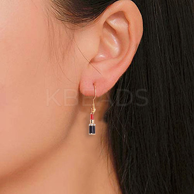 Light Gold Plated Alloy Enamel Pendants PALLOY-CJ0001-04-1