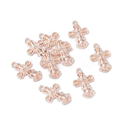 Tibetan Style Alloy Pendants TIBEP-S317-17RG-RS-1