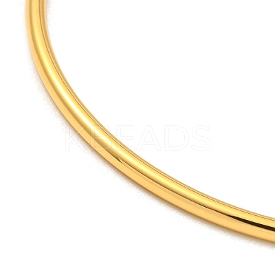 Ion Plating(IP) 304 Stainless Steel Simple Plain Bangle for Women BJEW-F461-01C-G-1