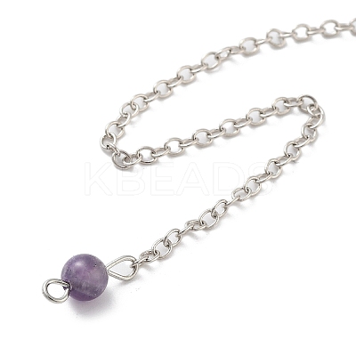 Natural Mixed Stone Teardrop Dowsing Pendulums G-K338-11P-1