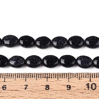 Synthetic Blue Goldstone Beads Strands G-T142-23-1
