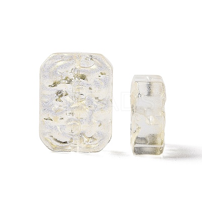 Transparent Spray Painted Glass Beads GLAA-I050-08-1