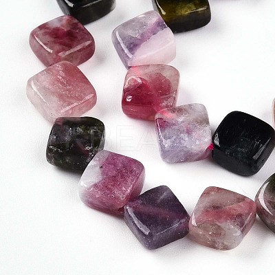 Natural Multicolor Tourmaline Beads Strands G-T140-04A-1
