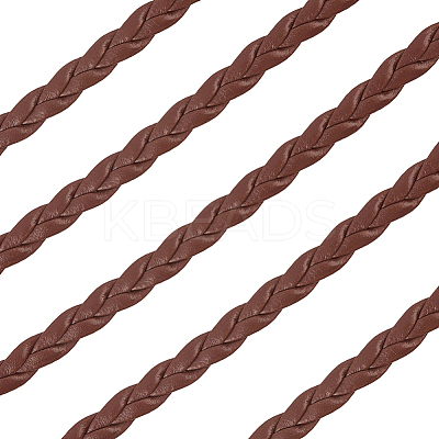 5M 3-Ply PU Leather Braided Cord LC-GF0001-12B-1