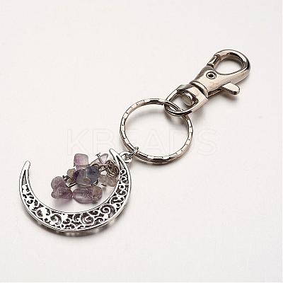 Natural Gemstone Pendant Keychain KEYC-JKC00099-1