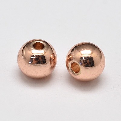 Rack Plating Brass Round Spacer Beads KK-I601-3mm-RG-RS-1
