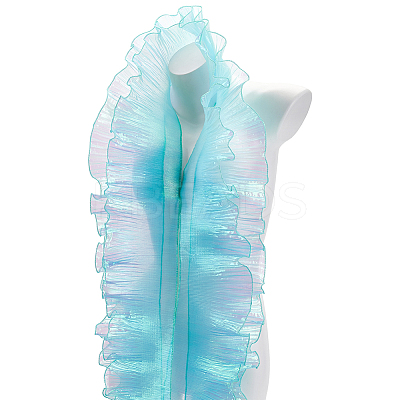 Gradient Color Organza Pleated Lace Ribbon DIY-GA0005-88A-1