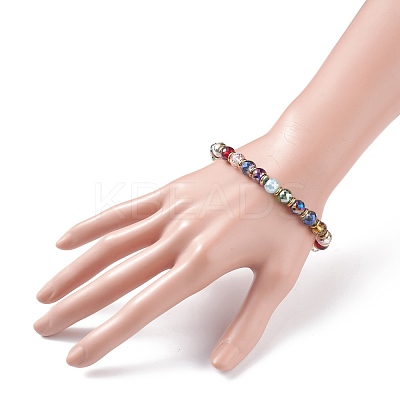 Bling Color Glass Beads Stretch Bracelets BJEW-JB07245-1