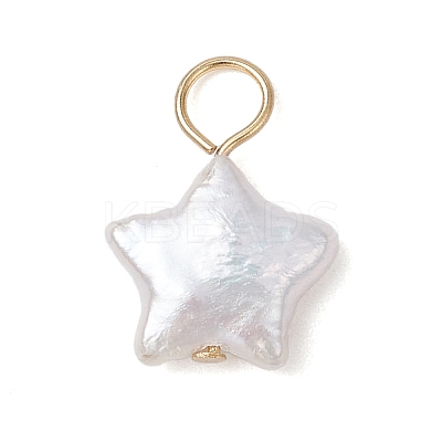 Natural Keshi Pearl Charms PALLOY-JF04240-01-1