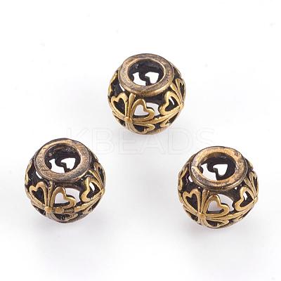 Brass Beads KK-K176-21AB-1