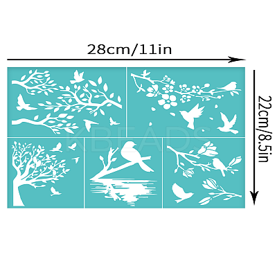 Self-Adhesive Silk Screen Printing Stencil X1-DIY-WH0338-290-1