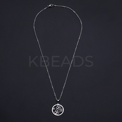 Non-Tarnish 201 Stainless Steel Pendants Necklaces NJEW-S105-JN726-45-1-1