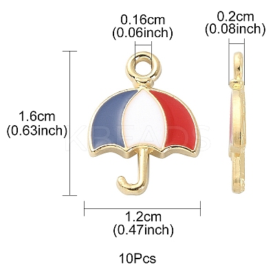 Alloy Enamel Pendants ENAM-YW0002-23-1