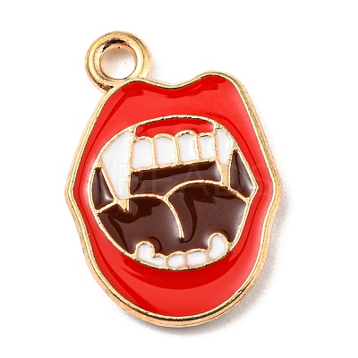 Alloy Enamel Pendants ENAM-G218-A03-1