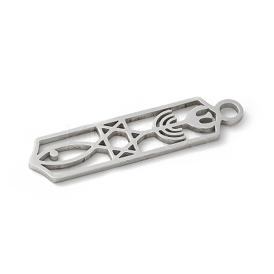 304 Stainless Steel Pendants STAS-E501-09P-1