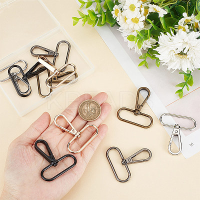 10Pcs 5 Colors Zinc Alloy Swivel Clasps FIND-HY0003-09-1