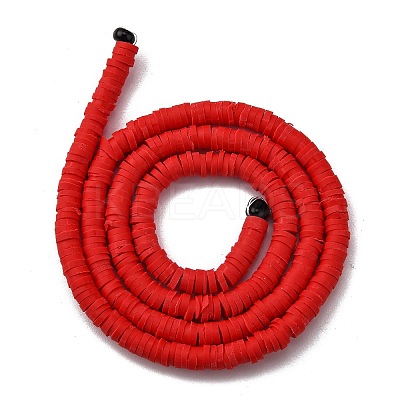 Handmade Polymer Clay Beads Strands LS-CLAY-R089-4mm-Q045-1