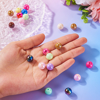 20Pcs Opaque Acrylic Beads OACR-TA0002-97-1