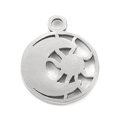 Tarnish Resistant 304 Stainless Steel Pendant Cabochon Settings STAS-F287-60P-1