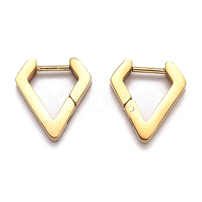 304 Stainless Steel Huggie Hoop Earrings STAS-H156-17A-G-1