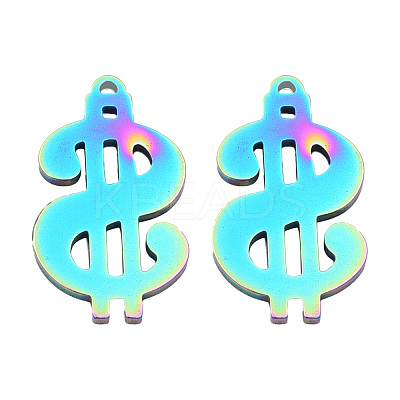 Ion Plating(IP) 201 Stainless Steel Charms STAS-N098-133M-1