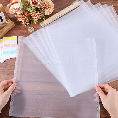 Plastic Stationery Storage Pockets AJEW-GF0009-32-1