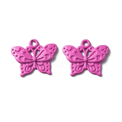 Baking Paint Alloy Pendants FIND-TAC0011-82I-1