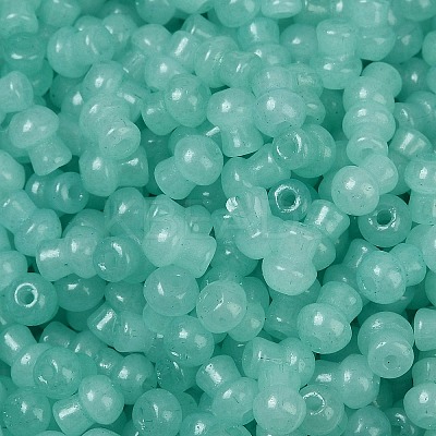 Transparent Colours Glass Seed Beads SEED-R001-01Q-1