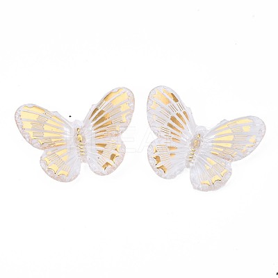 Transparent Acrylic Pendants TACR-N014-009-B01-1