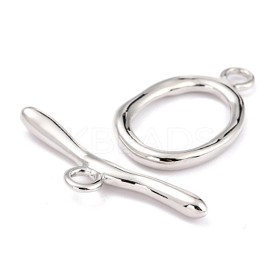 Rack Plating Brass Toggle Clasps KK-B036-06P-1