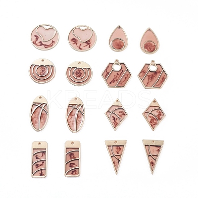 Epoxy Resin Pendants RESI-X0001-09-1