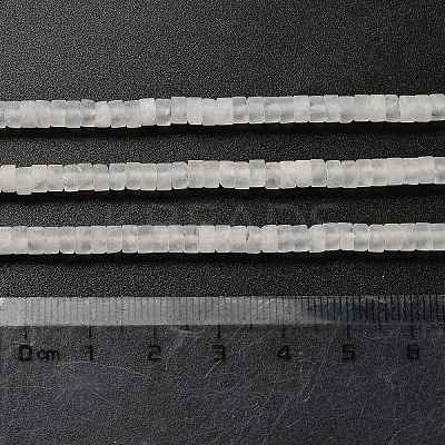 Natural Frosted Angolan Clear Quartz Beads Strands G-P575-B46-4x2mm-1