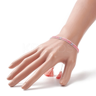 Tassel Charm Bracelet BJEW-MZ00016-1