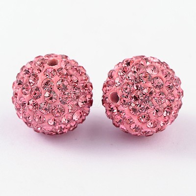 Grade A Rhinestone Pave Disco Ball Beads LS-RB-Q104-6-1