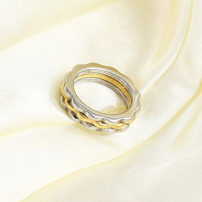 304 Stainless Steel Finger Ring for Women RJEW-A052-01A-GP-1