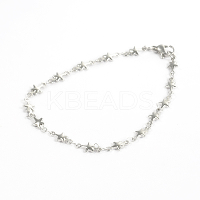 Tarnish Resistant 304 Stainless Steel Bracelets X-BJEW-D418-05-1