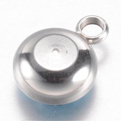 304 Stainless Steel Glass Rhinestone Charms STAS-G082-04-1