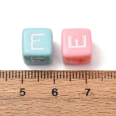 Opaque Acrylic European Beads AC-CBA7A73-01E-1