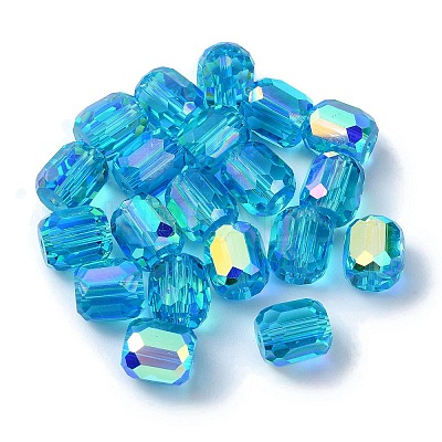 AB Color Plated Glass Beads GLAA-F108-12B-11-1