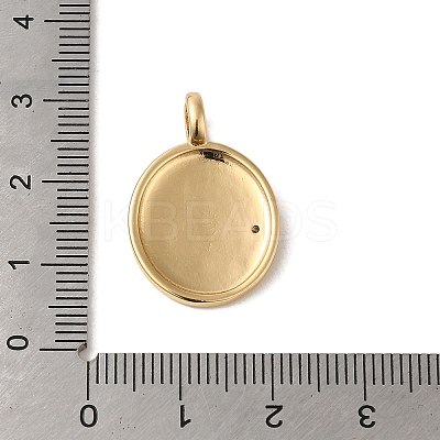 Brass Micro Pave Clear Cubic Zirconia with Enamel Pendants KK-R162-033G-1