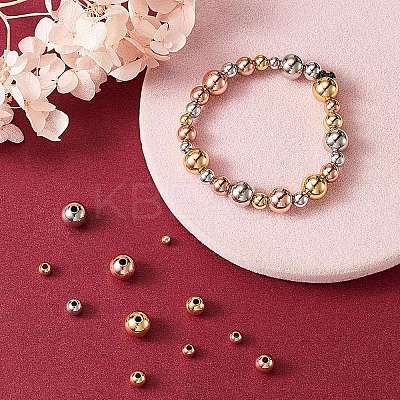 Brass Round Spacer Beads KK-SZ0001-07A-1